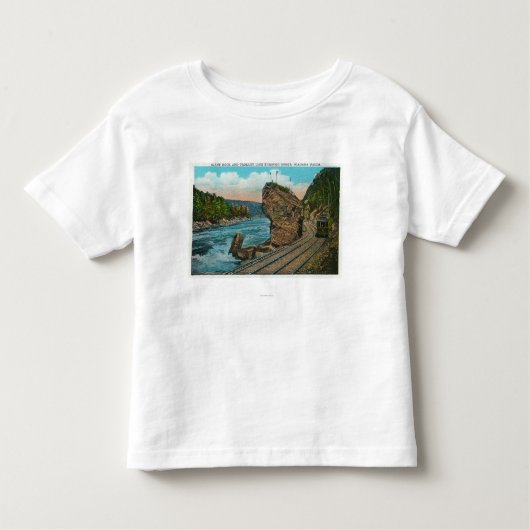 Ansicht der riesigen Felsen-und Laufkatze-Linie Kleinkind T-shirt (Vorderseite)