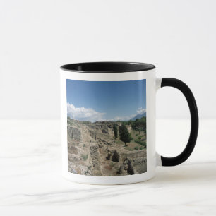 Ansicht der ruinierten Stadt Tasse