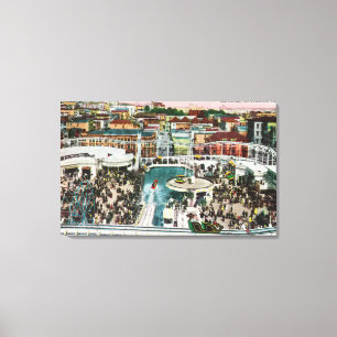 Ansicht der Rutschen von oben genannten # 2 Leinwanddruck