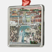 Ansicht der Rutschen von oben genannten # 2 Ornament Aus Metall (Links)