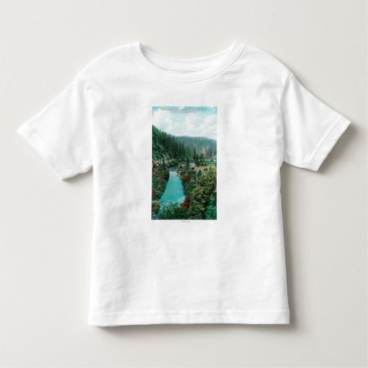 Ansicht der Sacramento River Schlucht auf SP Kleinkind T-shirt (Vorderseite)