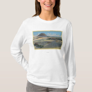 Ansicht der Sanddünen neben der Küste T-Shirt