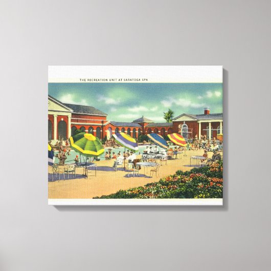 Ansicht der Saratoga-Wellness-Center-Wiederherstel Leinwanddruck (Vorderseite)