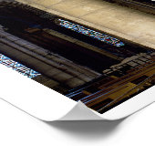 Ansicht der Säulen und Gewölbe im Ambulatorium Poster (Ecke)