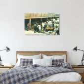 Ansicht der Schiffsgartenarbeiter, die Weizen vers Leinwanddruck (Insitu (Schlafzimmer))