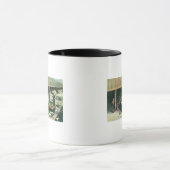 Ansicht der Schiffsgartenarbeiter, die Weizen vers Tasse (Zentrum)