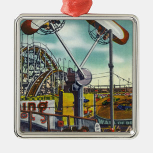 Ansicht der Schleife-O-Flugzeug Fahrt # 2 Ornament Aus Metall