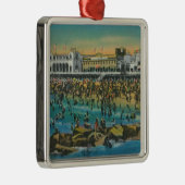 Ansicht der Schwimmer an den Washington-Bädern Ornament Aus Metall (Rechts)