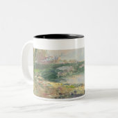 Ansicht der Seines, Paris (Öl auf Leinwand) Zweifarbige Tasse (Vorderseite Links)