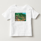 Ansicht der Shasta TrainCow Nebenfluss-Schlucht Kleinkind T-shirt (Vorderseite)