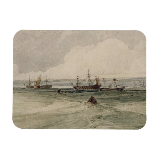 Ansicht der Sheerness (mit Grafit auf Papier) Magnet (Horizontal)
