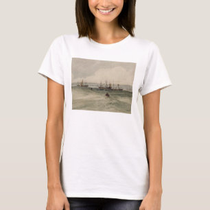 Ansicht der Sheerness (mit Grafit auf Papier) T-Shirt