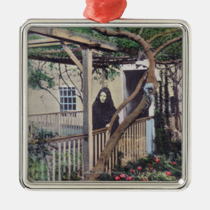 Ansicht der Sherman-Rose TreeMonterey, CA Silbernes Ornament