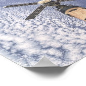 Ansicht der Skylab-Raumstation Poster (Ecke)