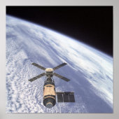 Ansicht der Skylab-Raumstation Poster (Vorne)