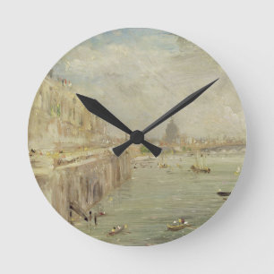 Ansicht der Somerset-Haus-Terrasse und des St Runde Wanduhr