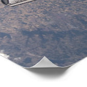 Ansicht der Space Shuttle Discovery von ISS (STS-1 Poster (Ecke)