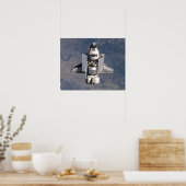Ansicht der Space Shuttle Discovery von ISS (STS-1 Poster (Küche)