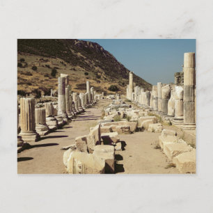 Ansicht der Spalten auf der Agora des Obermarkts Postkarte