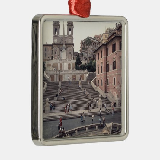 Ansicht der Spanisch Schritte oder des Scalinata Silbernes Ornament (Rechts)