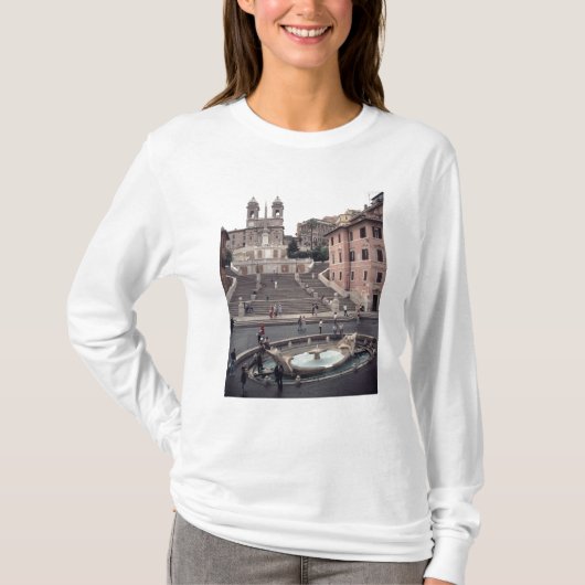 Ansicht der Spanisch Schritte oder des Scalinata T-Shirt (Vorderseite)