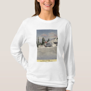 Ansicht der Stadt im Winter T-Shirt