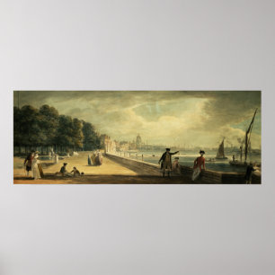 Ansicht der Stadt Poster