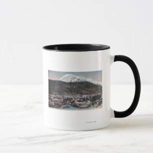 Ansicht der Stadt und des Bergs DeweySkagway, AK Tasse