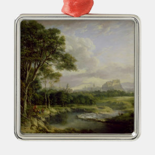 Ansicht der Stadt von Edinburgh, c.1822 (Öl auf Silbernes Ornament