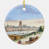 Ansicht der Stadt von Frankfurt, Süden Keramik Ornament (Hinten)