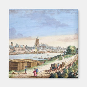 Ansicht der Stadt von Frankfurt, Süden Magnet