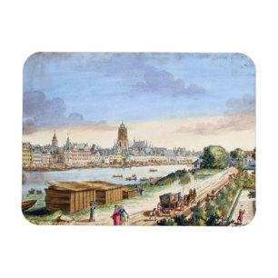 Ansicht der Stadt von Frankfurt, Süden Magnet