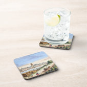 Ansicht der Stadt von Frankfurt, Süden Untersetzer (Rechte Seite)