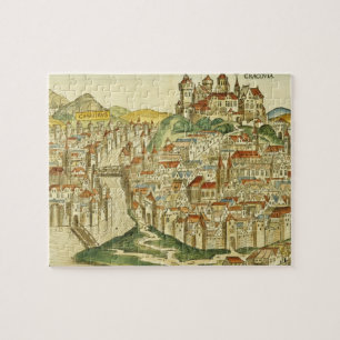 Ansicht der Stadt von Krakau (Kracow), vom Nure Puzzle