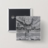 Ansicht der Stadt von Madrid Button (Vorne & Hinten)