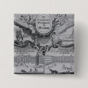 Ansicht der Stadt von Madrid Button