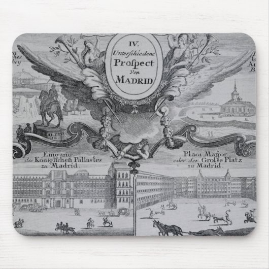 Ansicht der Stadt von Madrid Mousepad (Vorne)