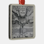 Ansicht der Stadt von Madrid Ornament Aus Metall (Rechts)