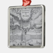 Ansicht der Stadt von Madrid Ornament Aus Metall (Links)