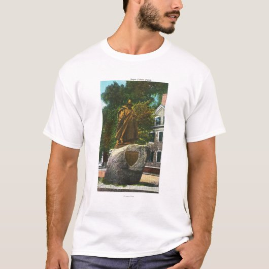 Ansicht der Statue Roger Conant T-Shirt (Vorderseite)
