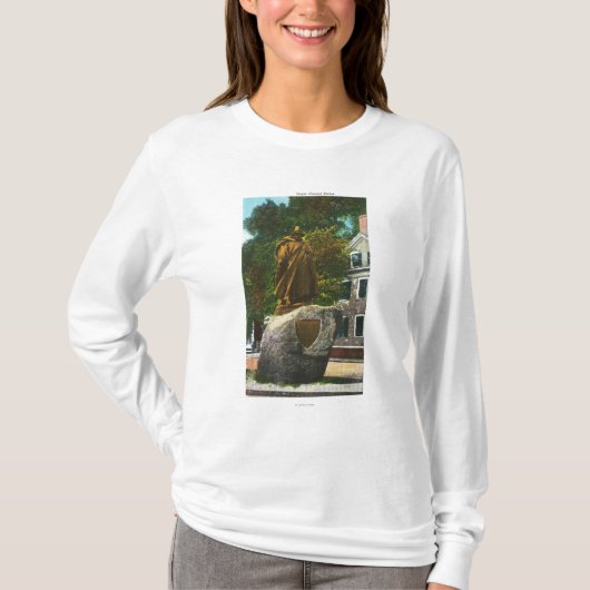 Ansicht der Statue Roger Conant T-Shirt (Vorderseite)