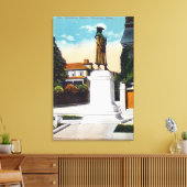 Ansicht der Statue von General Warren Leinwanddruck (Insitu (Wohnzimmer))