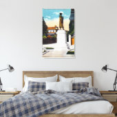 Ansicht der Statue von General Warren Leinwanddruck (Insitu (Schlafzimmer))