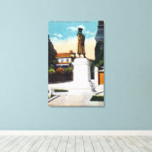 Ansicht der Statue von General Warren Leinwanddruck (Insitu (Holzboden))