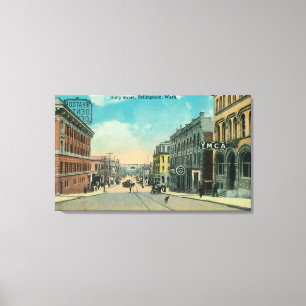 Ansicht der Stechpalmen-Straße YMCABellingham, WA Leinwanddruck