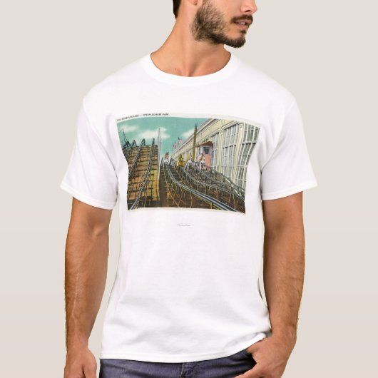 Ansicht der Steeplechase-Achterbahn T-Shirt (Vorderseite)