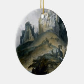 Ansicht der Steinwände auf dem oberen Missouri, Keramik Ornament (Rechts)