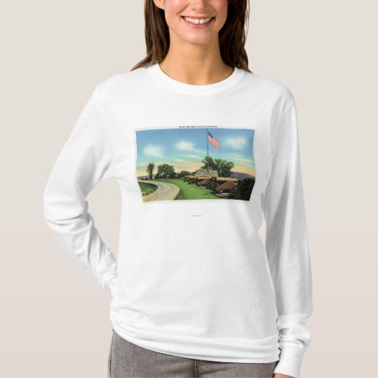Ansicht der Südbatterie-und Flaggen-Bastion T-Shirt (Vorderseite)