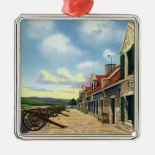 Ansicht der Südplattform Ornament Aus Metall