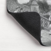 Ansicht der Terrasse, Central Park, 1872 Mousepad (Ecke)
